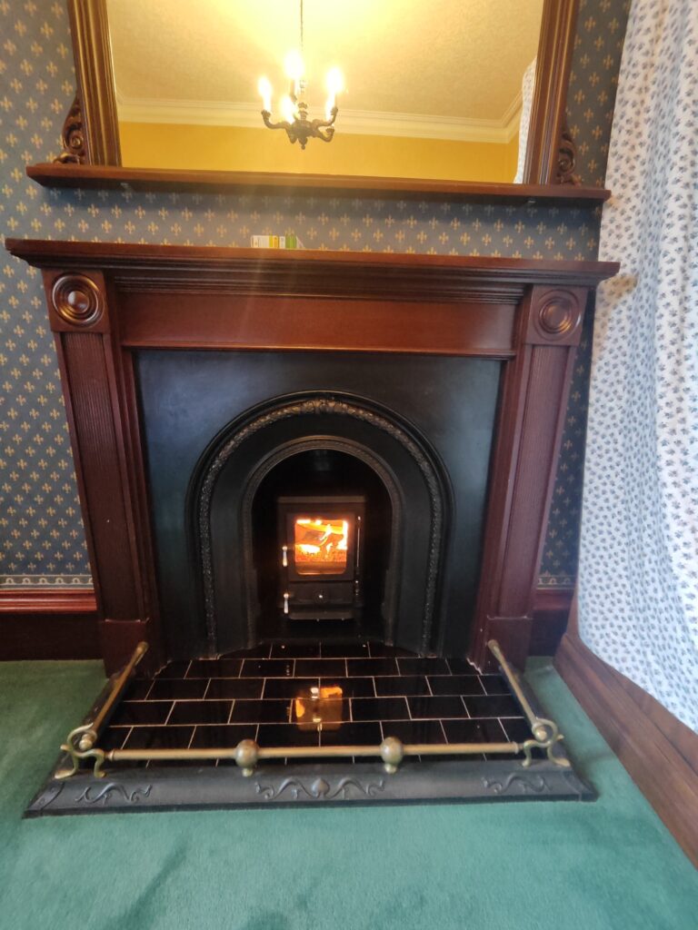 compliant wood burning stove installation Scotland