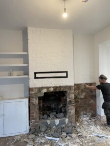 Recess formation and hearth construction Dundee