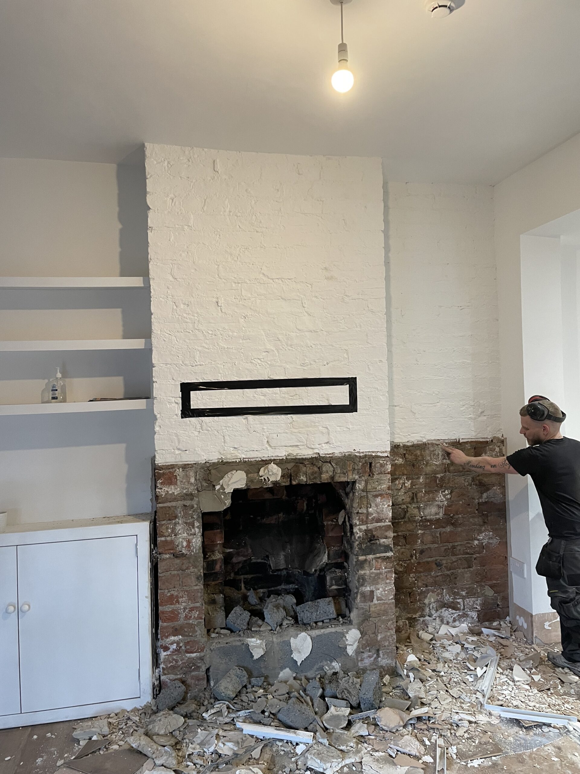 Recess formation and hearth construction Dundee